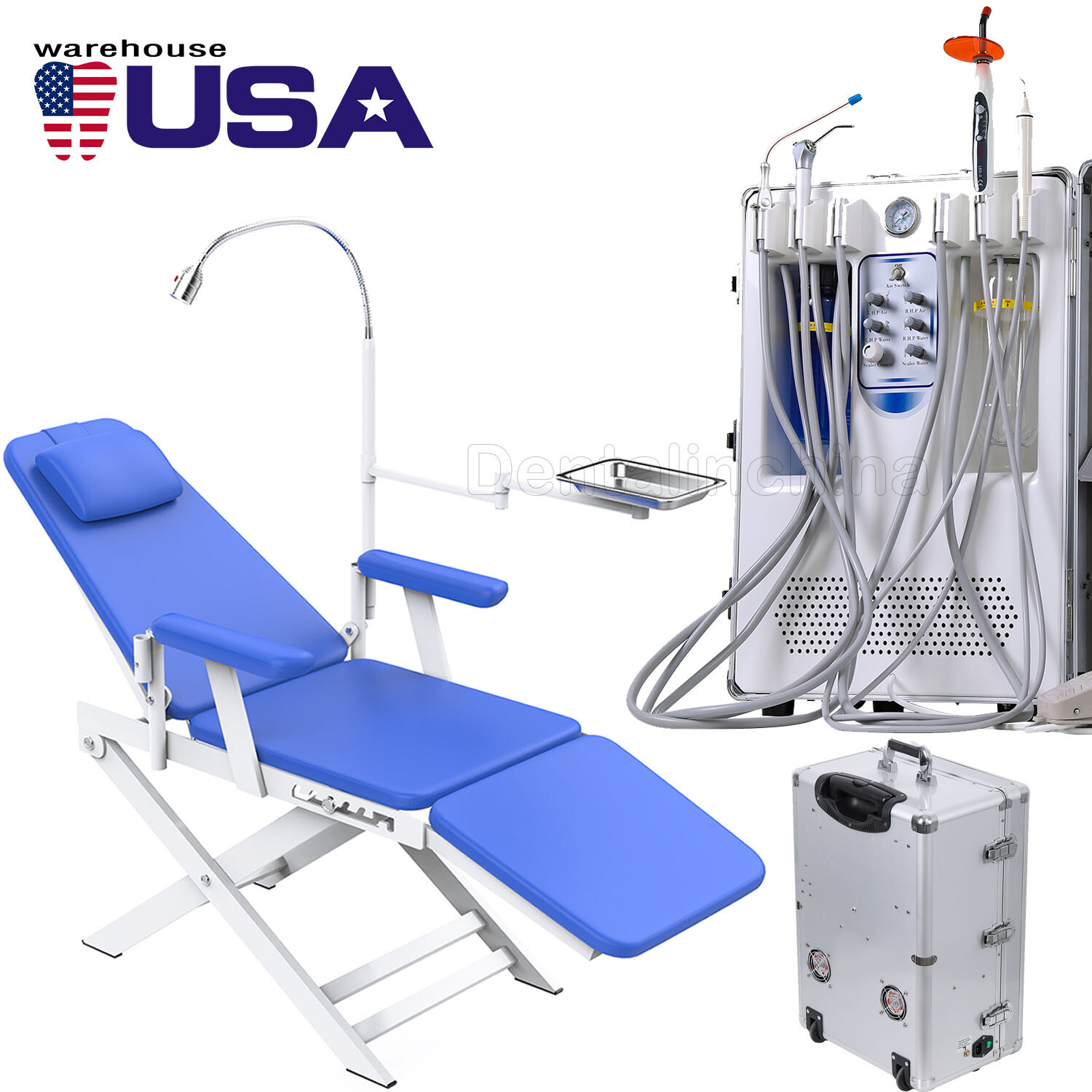 Unidad de entrega Dental Portable Delivery Unit Compresor de aire de /Taburete