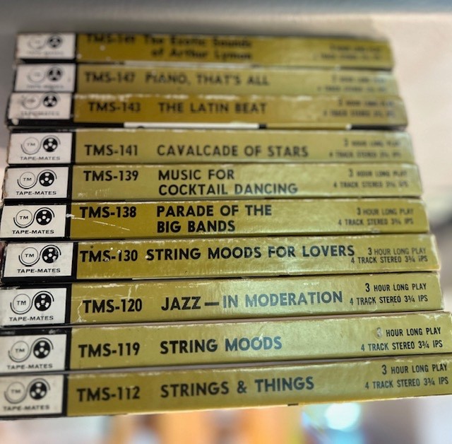 Tape-Mates lot of ten reel to reel 7 1/2 IPS. vintage untested