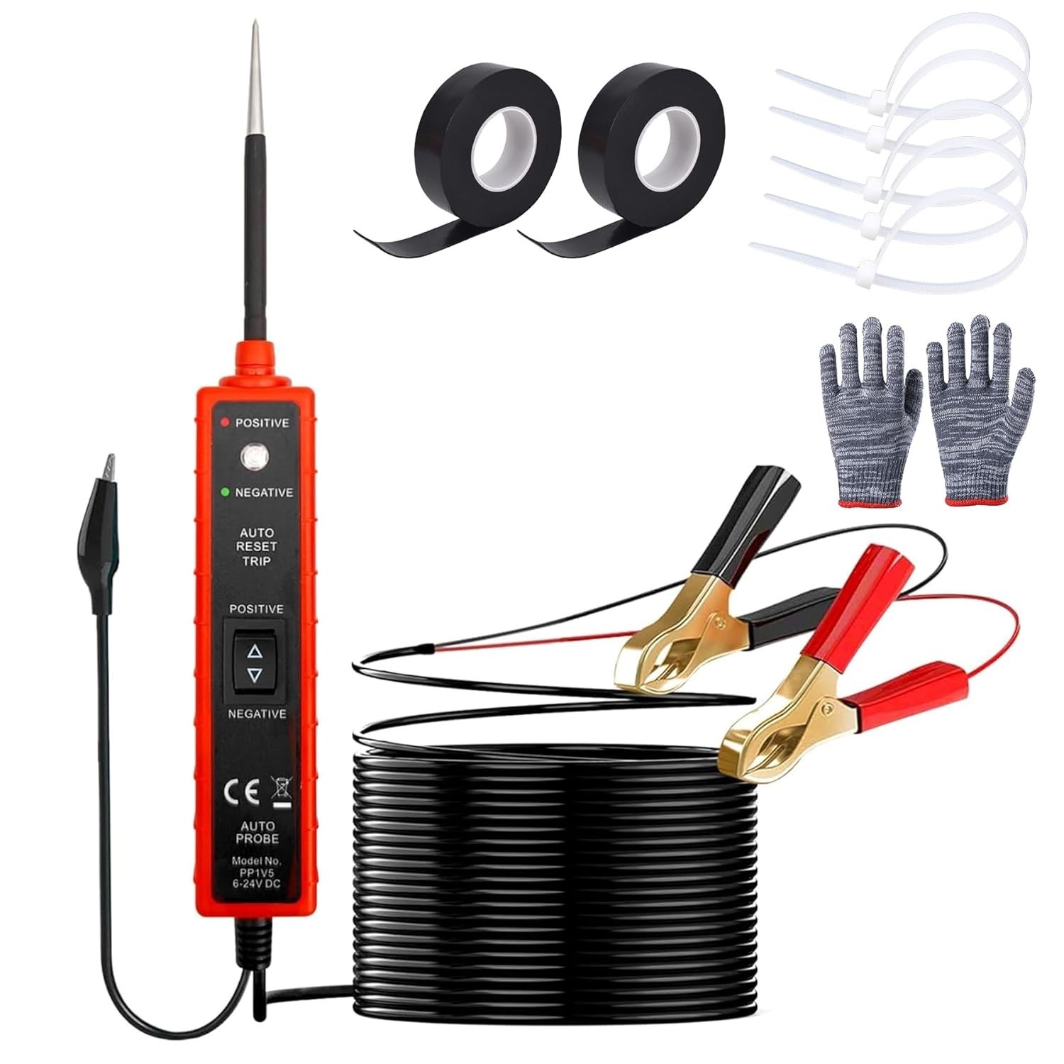 Probador De Circuitos Corriente Electrica DC Voltaje Automotriz 6V-24V NUEVO US