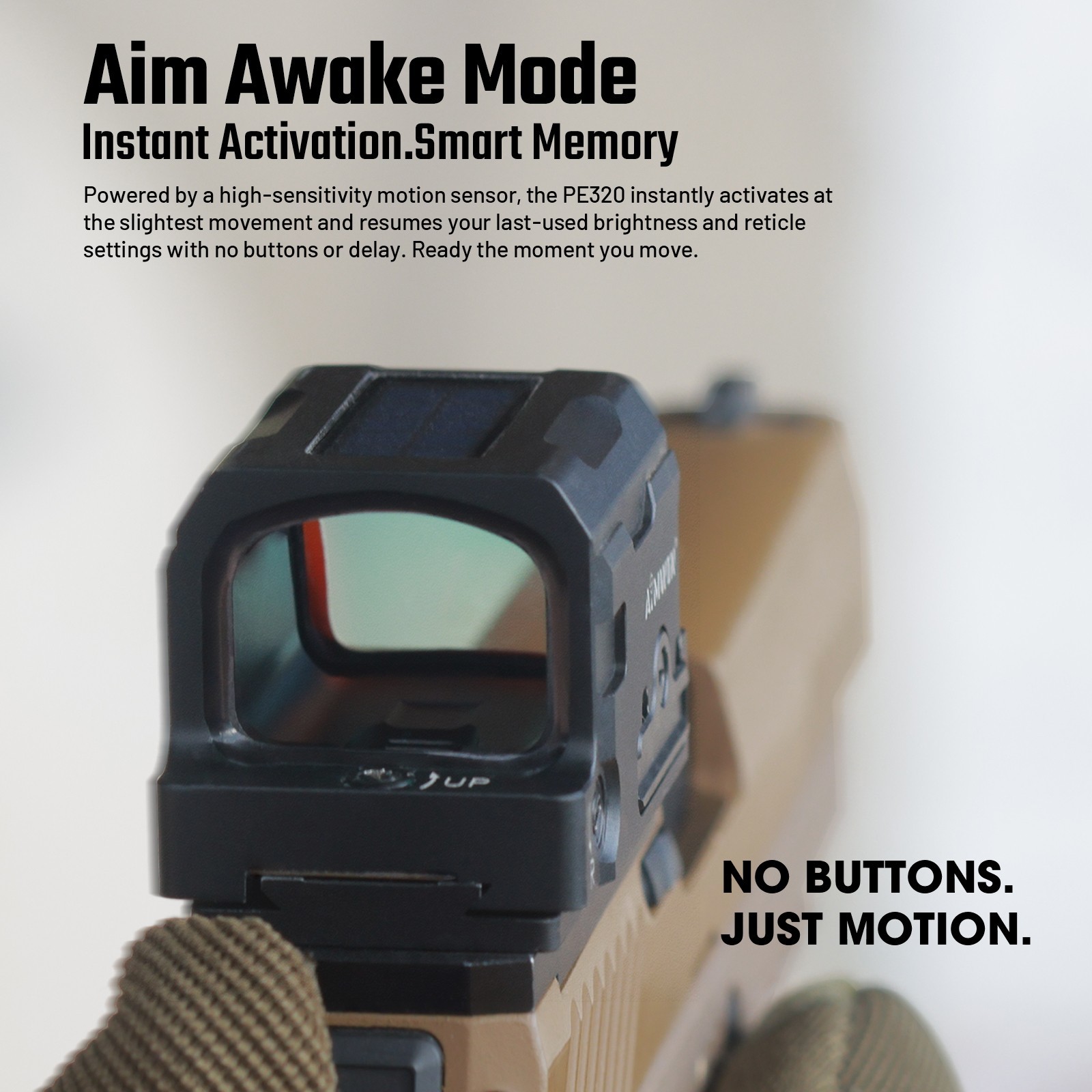 AIMWIN PE320 Enclosed Red Dot Sight with SolarGuard 3 MOA Dot & 36 MOA Circle