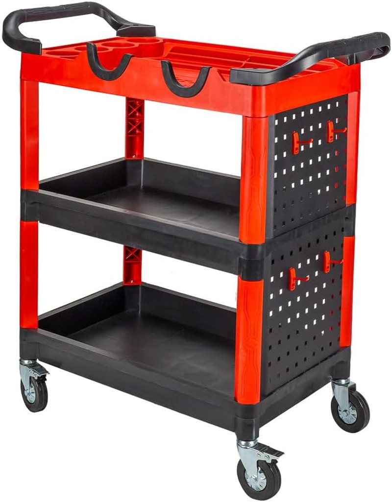 Premium Universal Heavy Duty Detailing Cart – 3-Tier Mobile Car Detailing Cart w