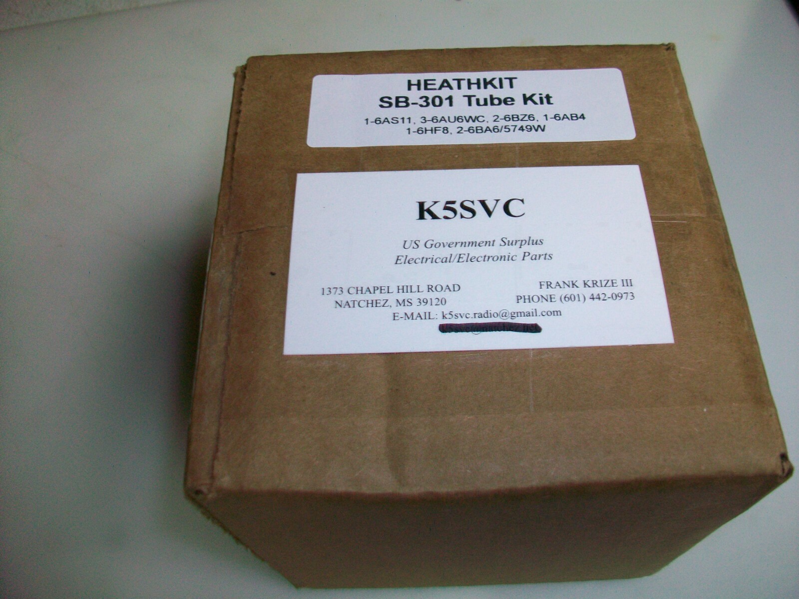 HEATHKIT SB-301 TUBE KIT