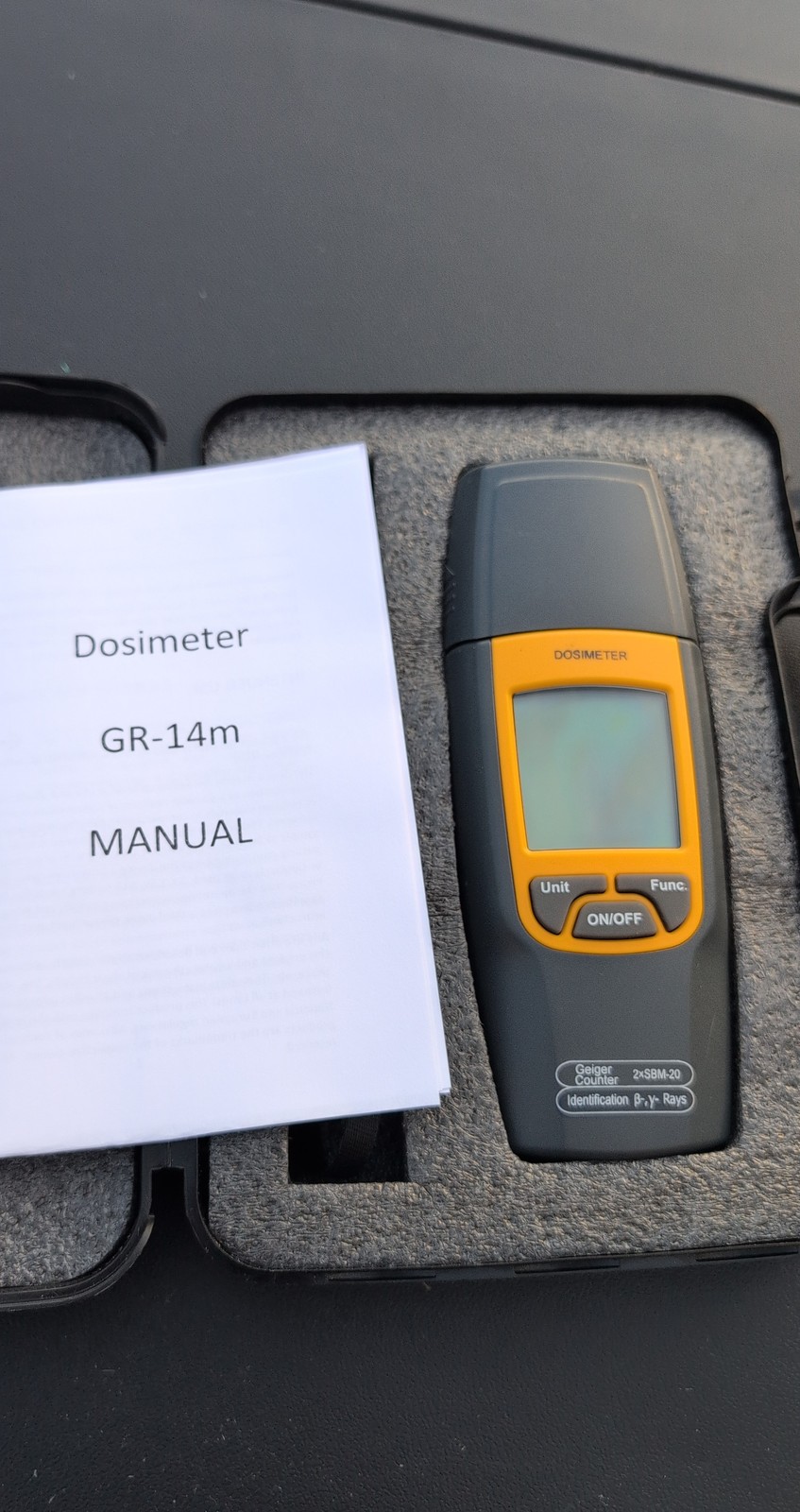 R-tracker GR-14m Dosimeter Geiger Counter 2xSBM-20 Beta Gamma