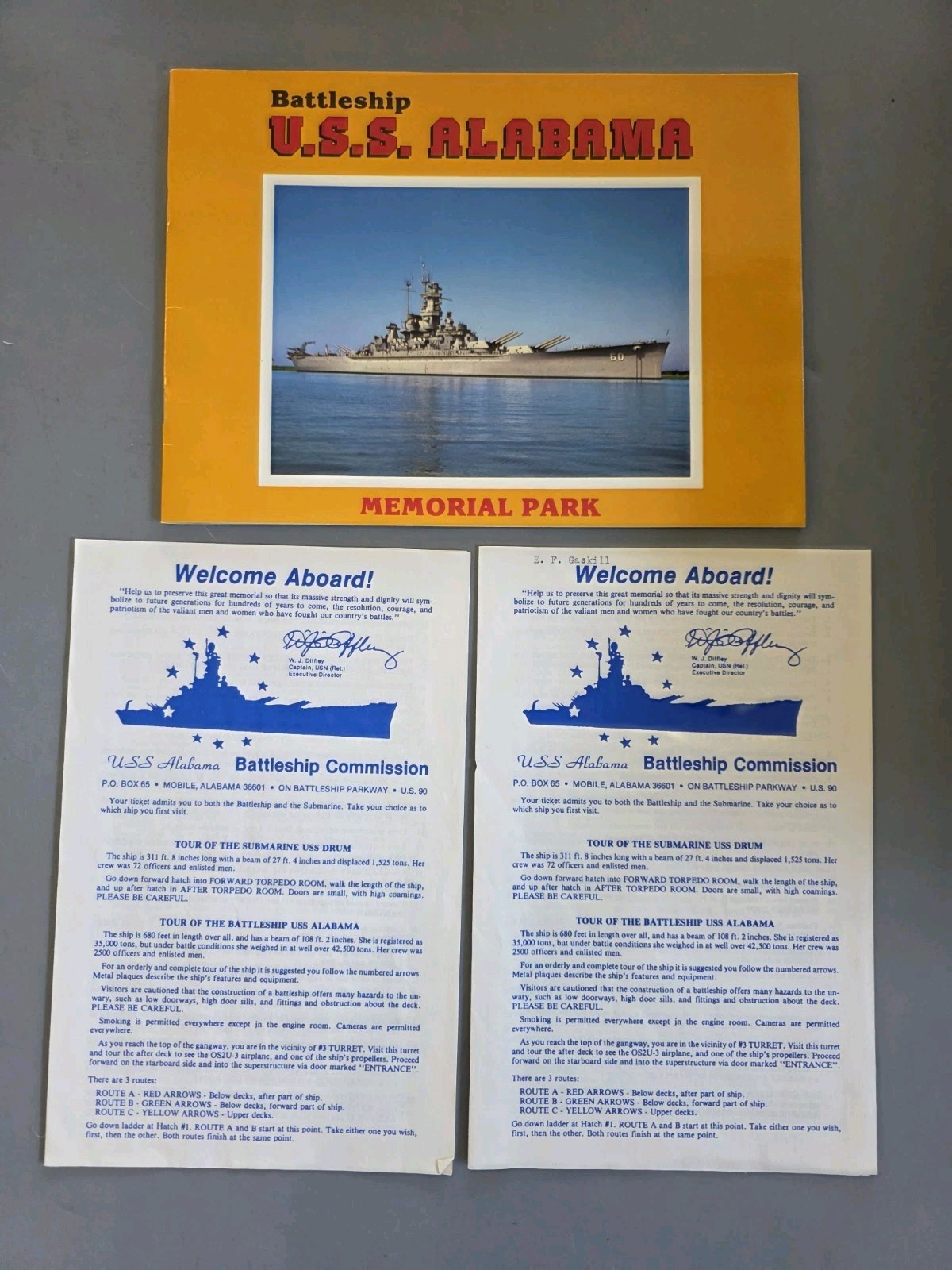 Battleship USS Alabama Memorial Park Pictoral Guidebook