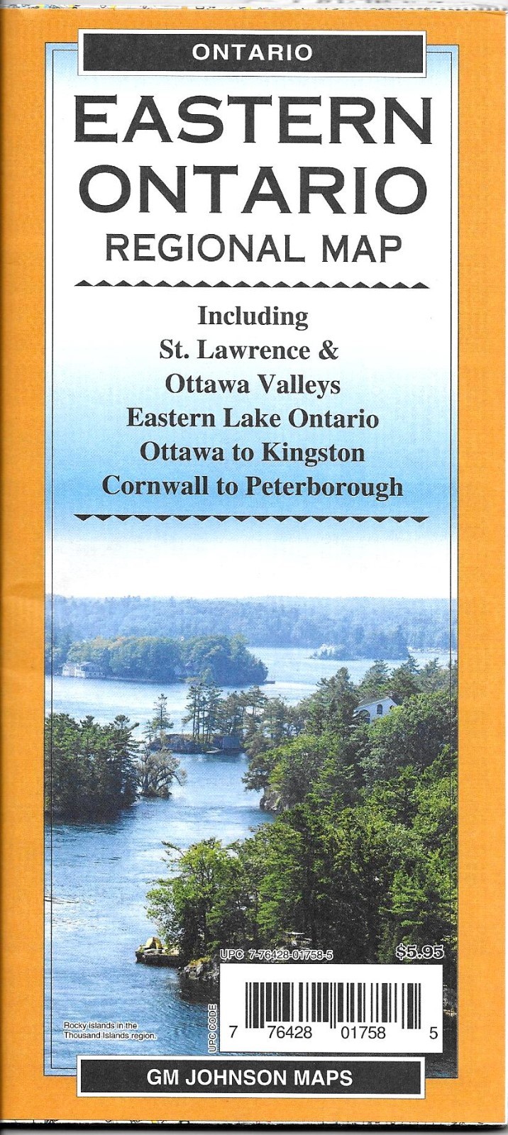 Regional Map of Eastern Ontario, Canada, by GMJ Maps