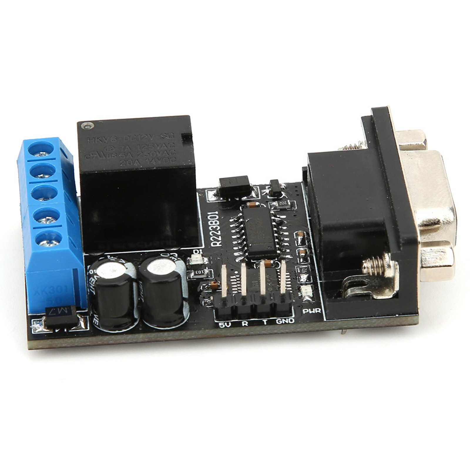RS232 Delay Relay Module 1 Channel Serial Port UART Multifunctional DC12V