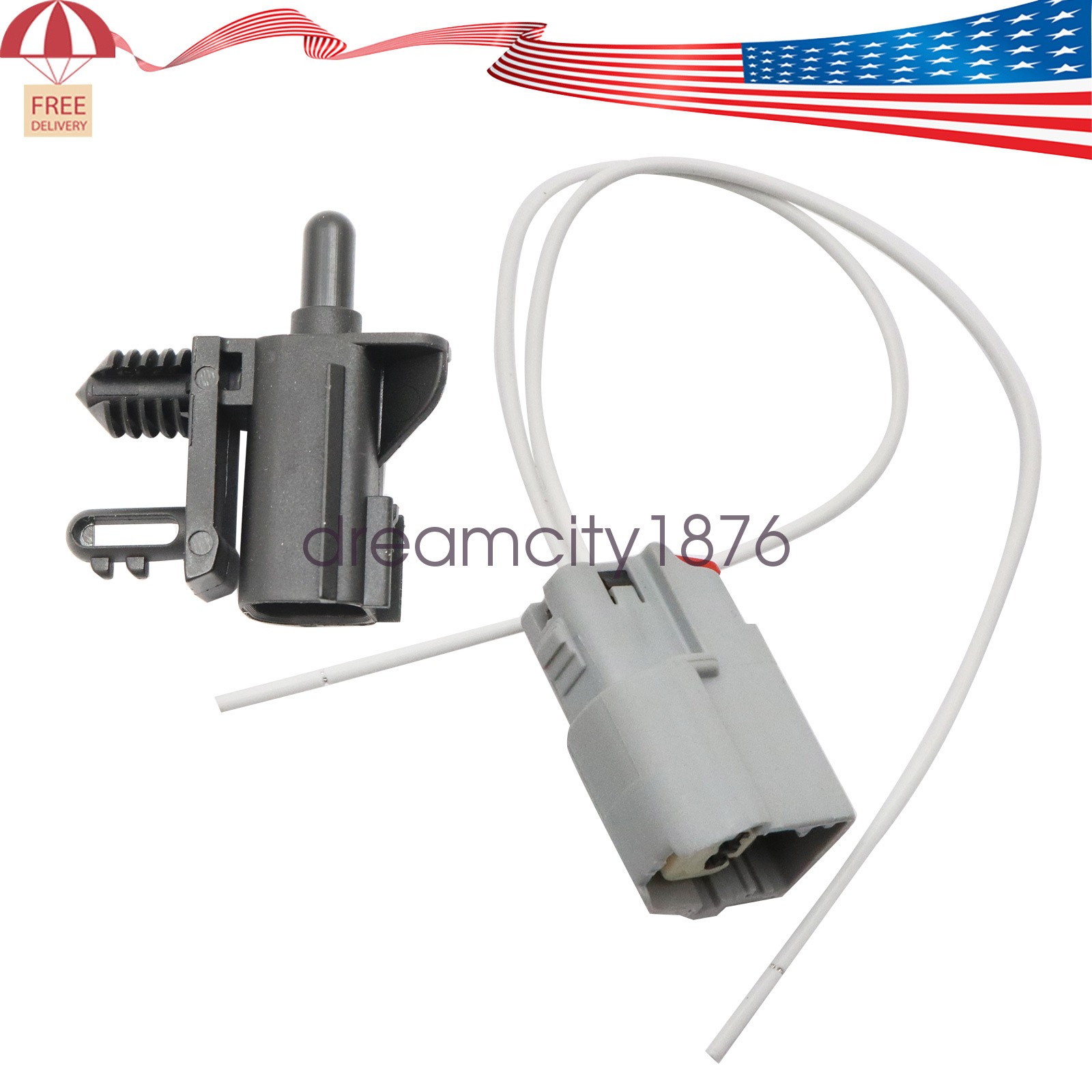 Ambient Air Temperature Sensor W/Connector For Ford Lincoln 2011-25 FC4Z12A647A