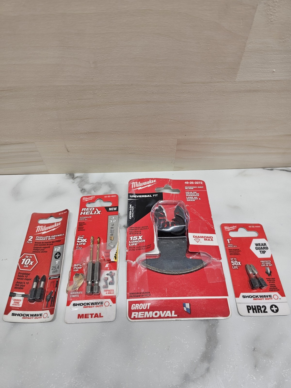 Lot Of Milwaukee Tool Acessories - Bits & Multi Tool Blade