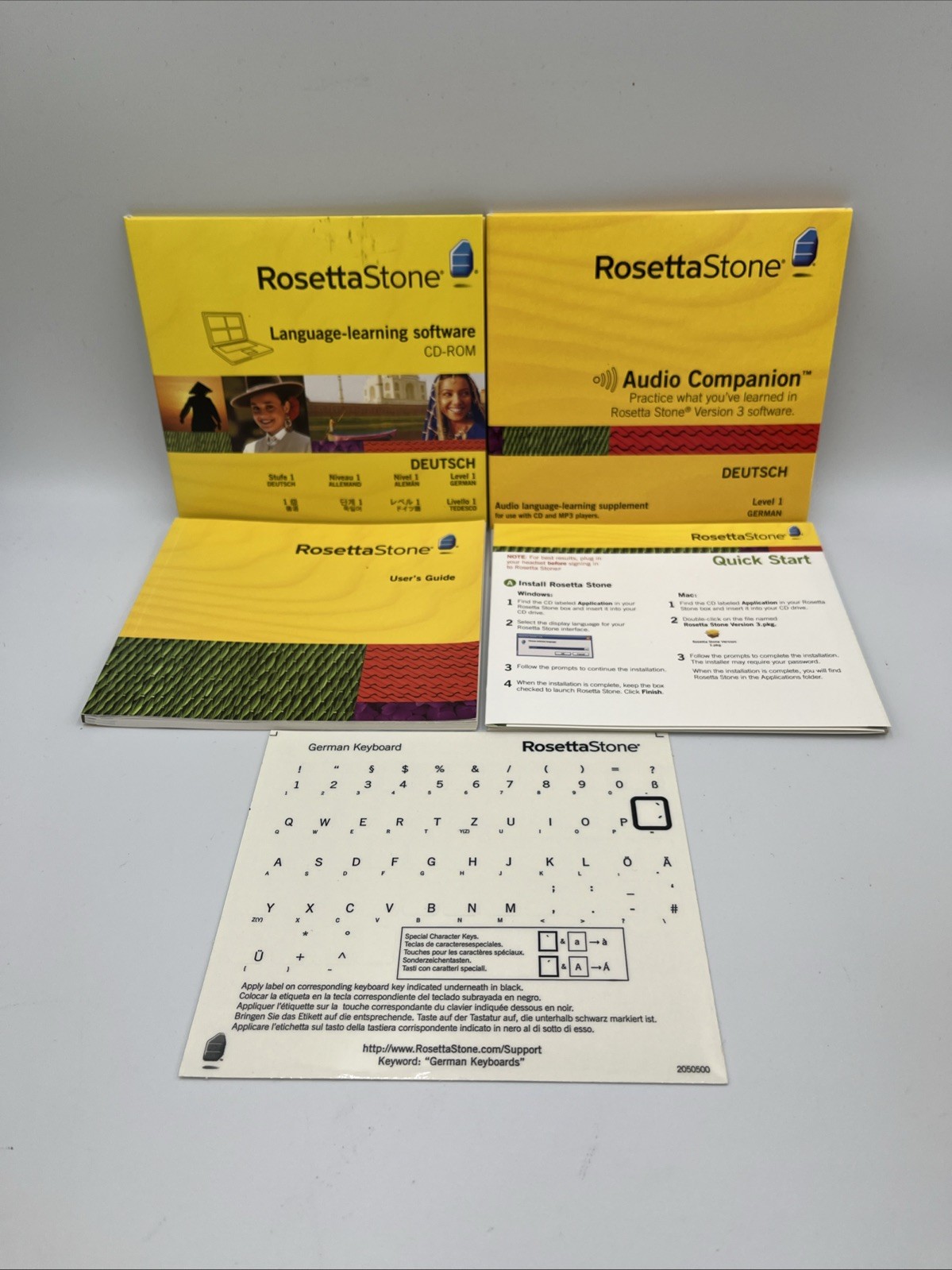 Rosetta Stone: German level 1 - Audio Language Learning Software •No Headphones