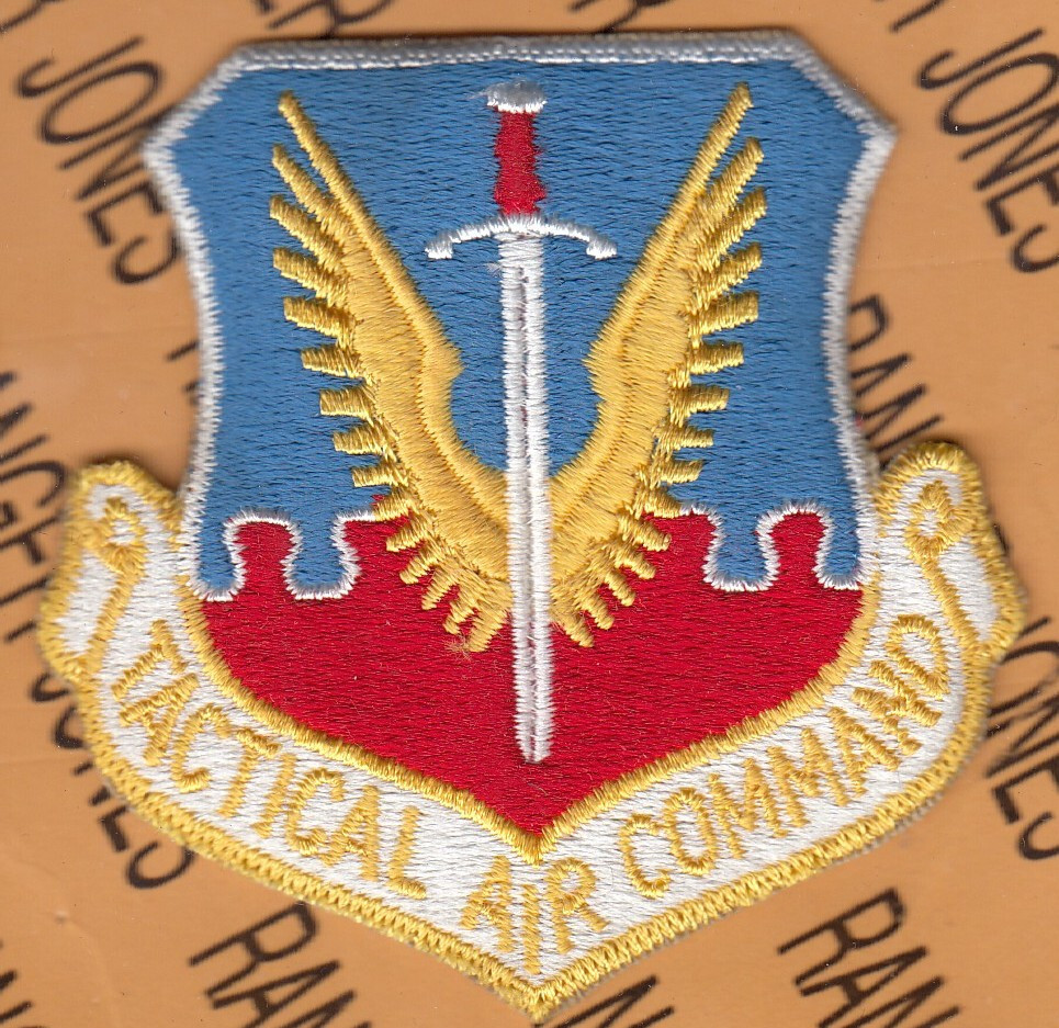 USAF Air Force Tactical Air Command TAC shield ~3" patch c/e