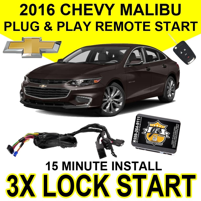 REMOTE START ADD ON 2016 CHEVROLET MALIBU PLUG & PLAY DIY PLUG INSTALL CHEVY GM7