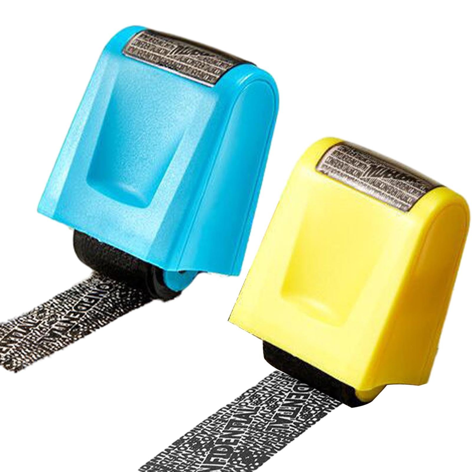 2 Pcs Identity Theft Prevention Stamp Guard Your ID Stamp Roller Address Blocker