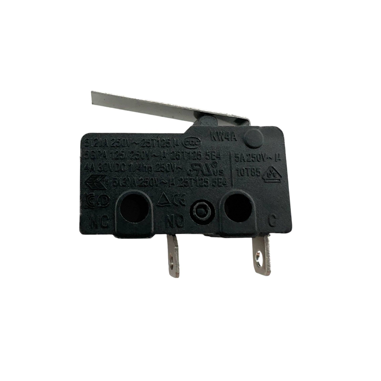 DONGNAN KW4A Lever Micro Switch 2-Pins 5A 250V Normally Open
