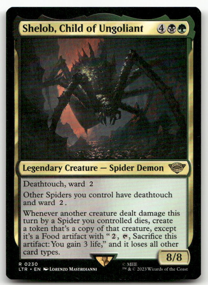 Shelob, Child of Ungoliant #230 (NM) Lord of the Rings LTR Magic MTG