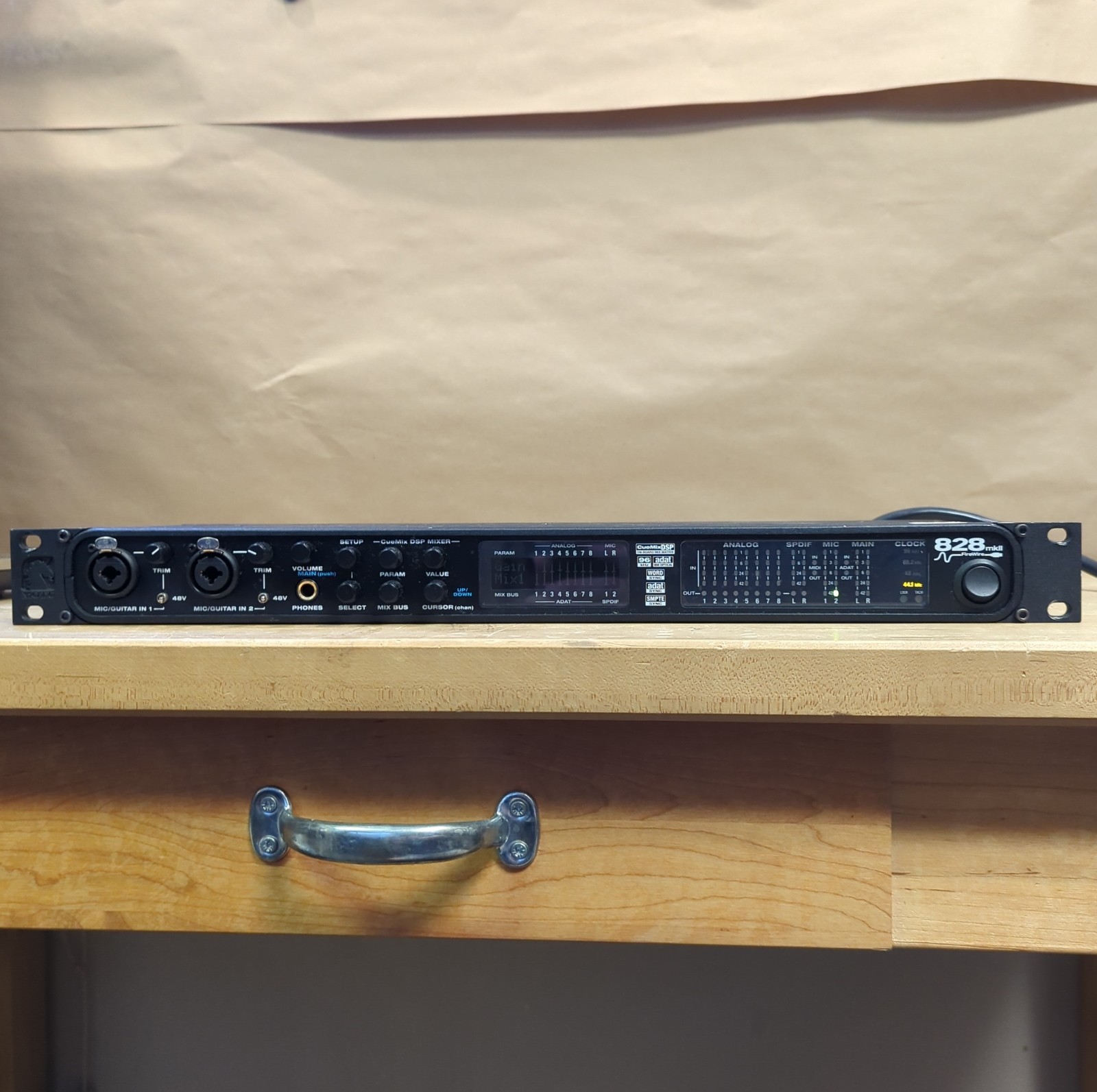 Motu 828 MK2 Firewire Audio Interface 828mk2 mkII Studio Recording U281128