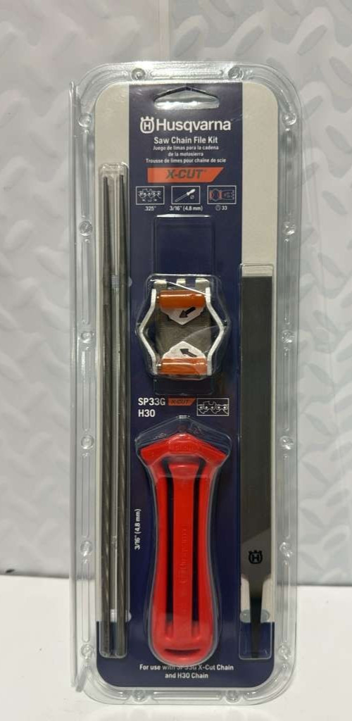 Husqvarna X-Cut SP33G Chainsaw File Kit for .325-Inch Pixel Chainsaw Chains