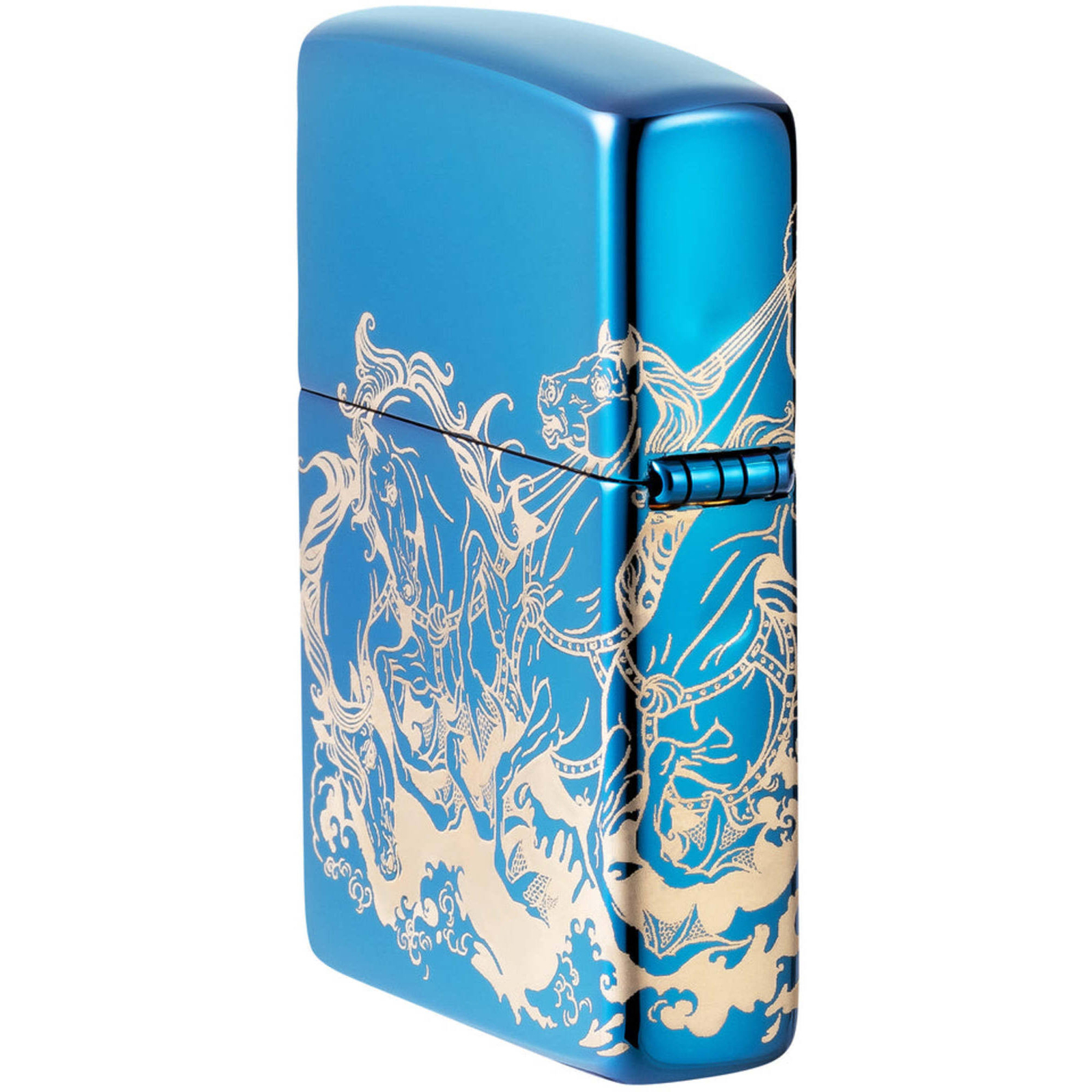 Zippo Lighter Atlantis Design Metal Construction Refillable and Windproof 48787