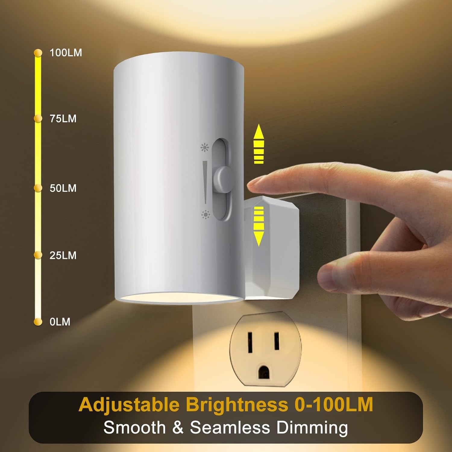 Night Light, Led Lights Plug into Wall, Sensor Dusk to 3000K Soft White