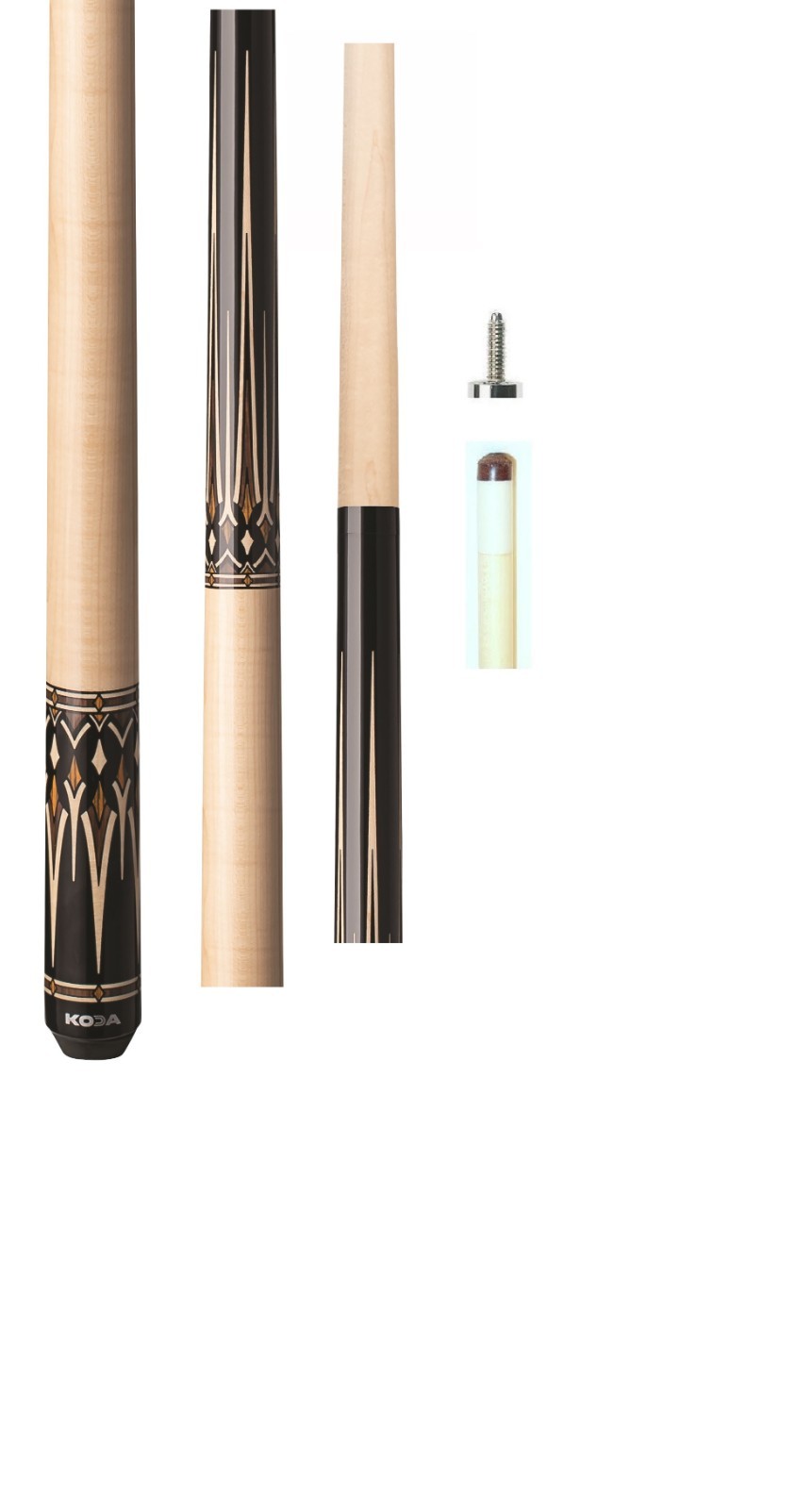 New KODA KD53 Black, Cocobolo, Bocote & Natural - 13mm Maple X-Shaft –No Wrap