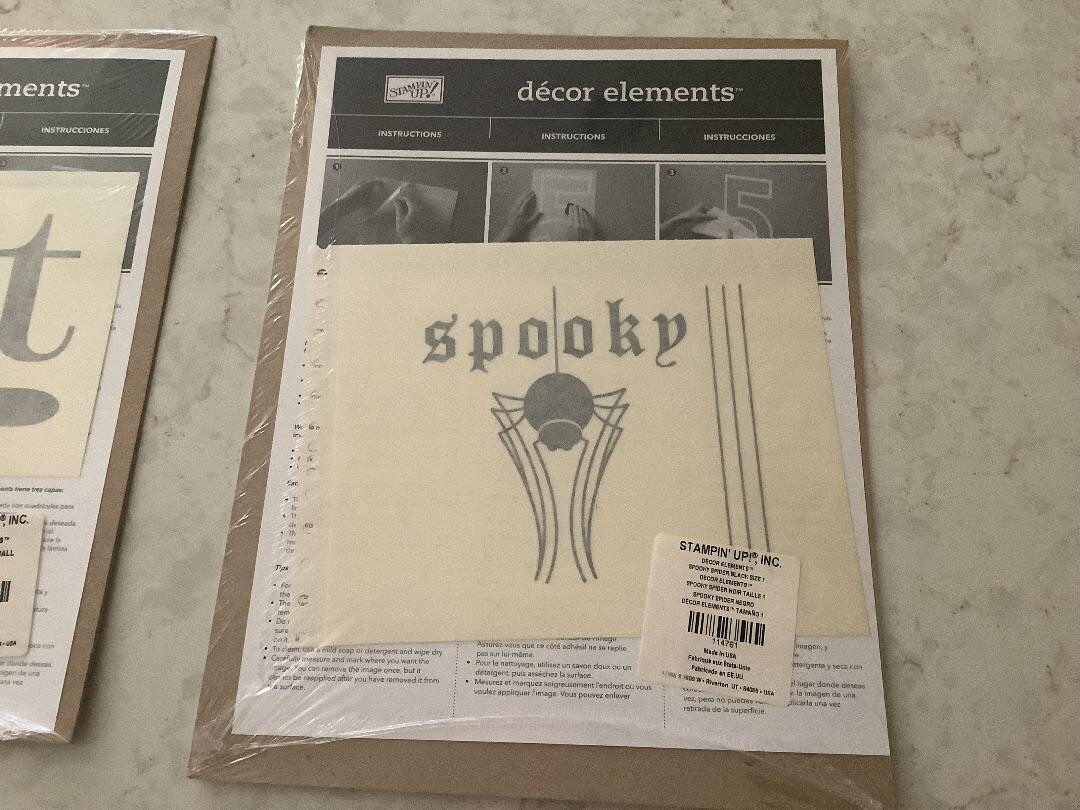 BRAND NEW STAMPIN' UP DECOR ELEMENTS SPOOKY SPIDER SEALED