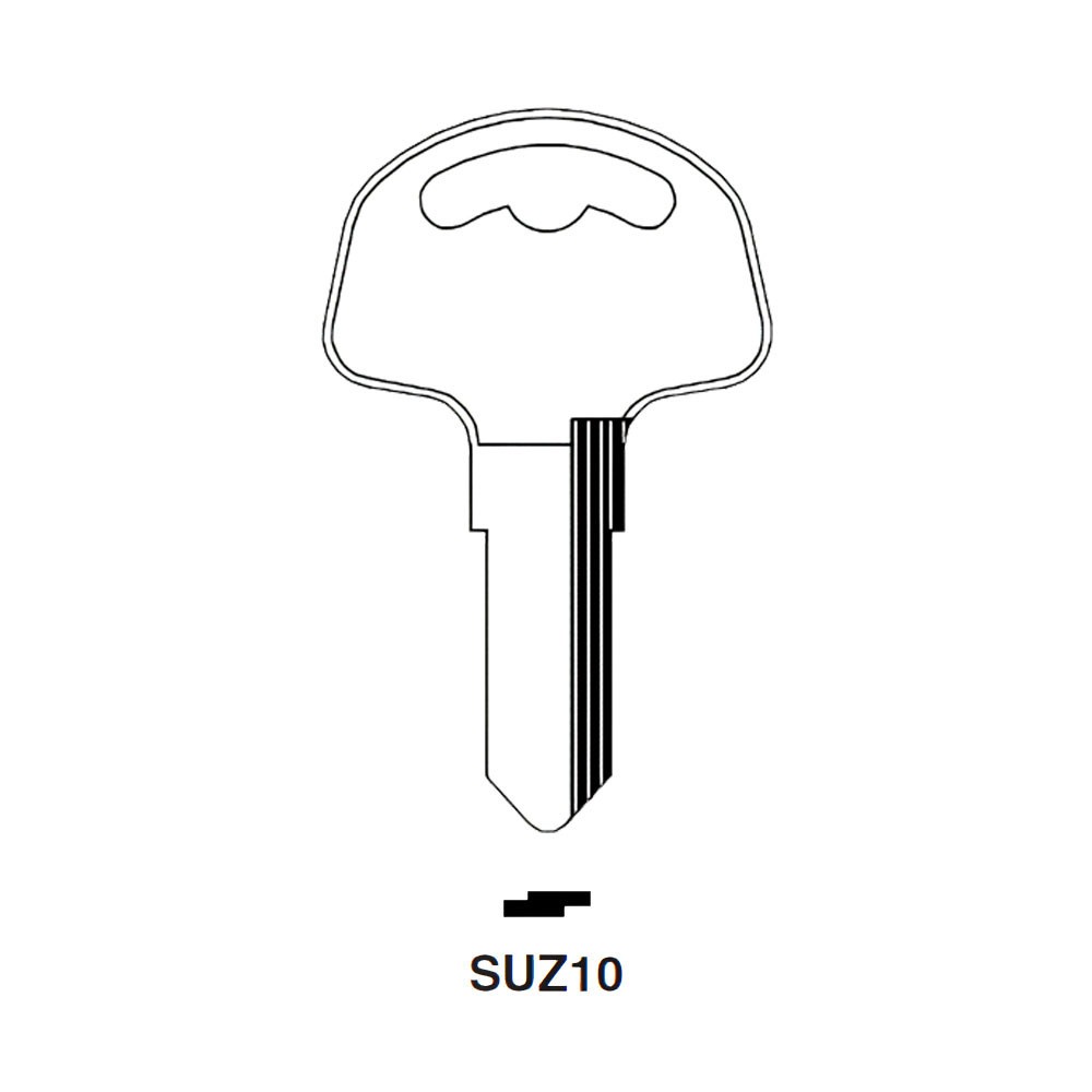 SUZ10 Key Blank Nickel
