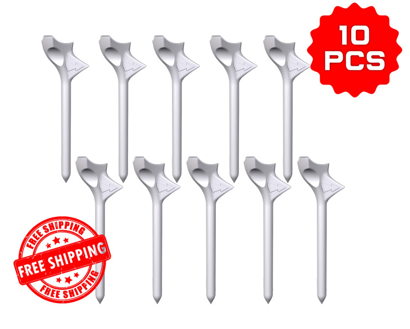 10PCS Premium Plastic Golf Tees Durable Long Distance USGA Approved Robot Tested