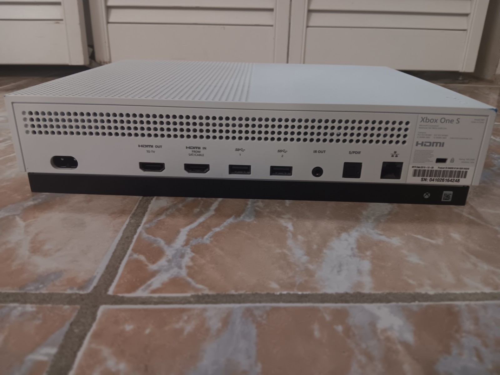 Microsoft Xbox One S 1TB 4K White Console w/ 2 Wireless Controllers Green/White