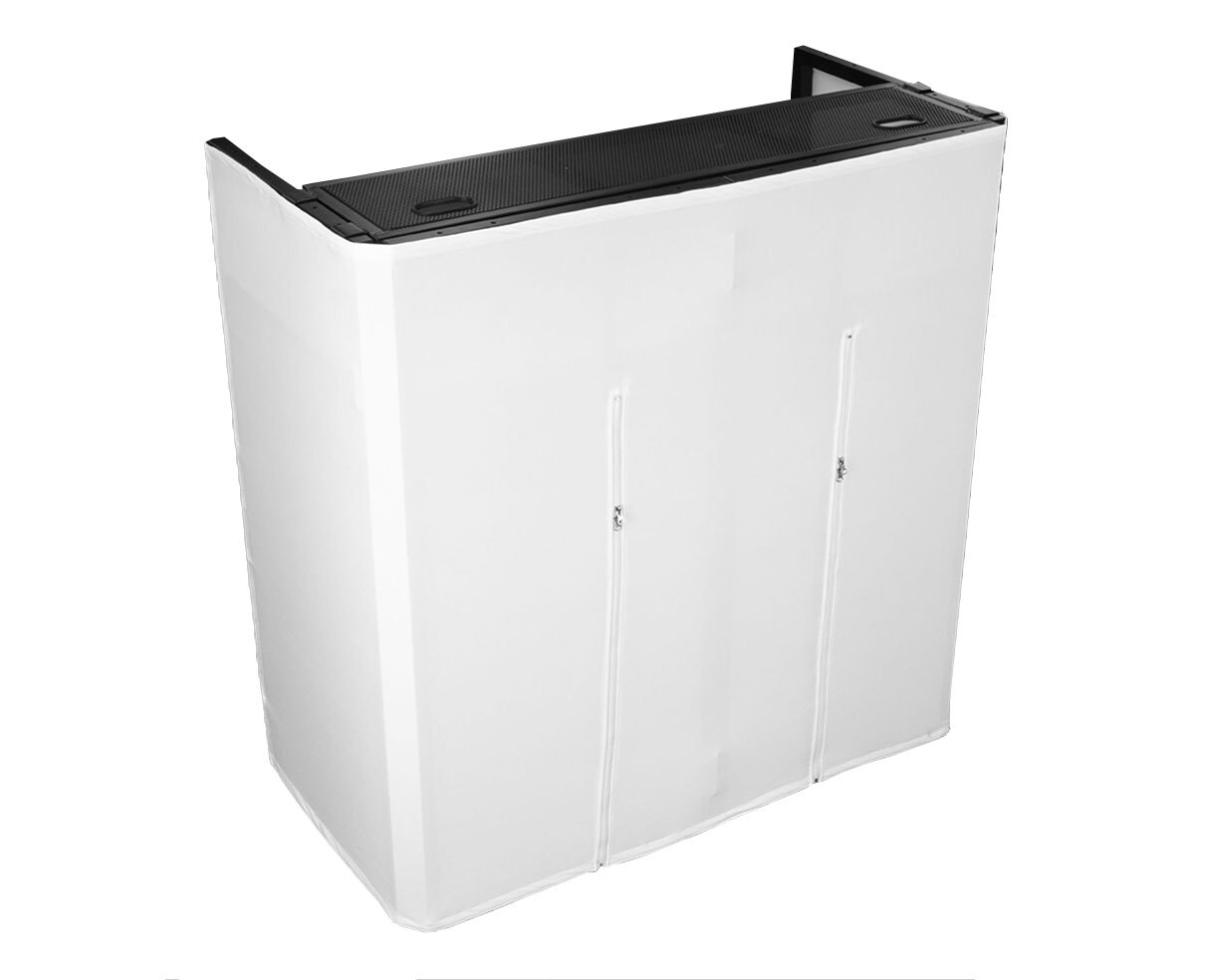 Odyssey DJBOOTHM46 Mobile Media DJ Booth Fits 46" Flat Screen TV/Monitor