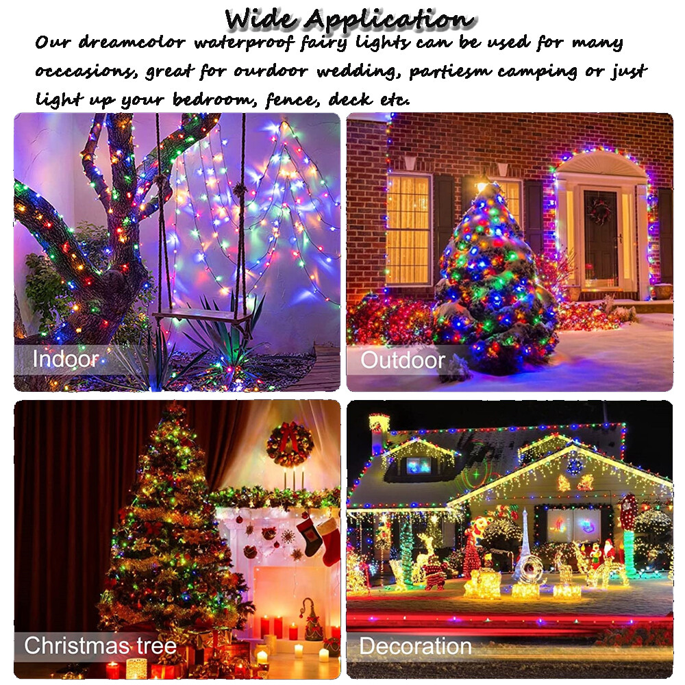 LED String Copper Wire RGB Fairy Lights Remote Smart App USB Control Xmas Decor