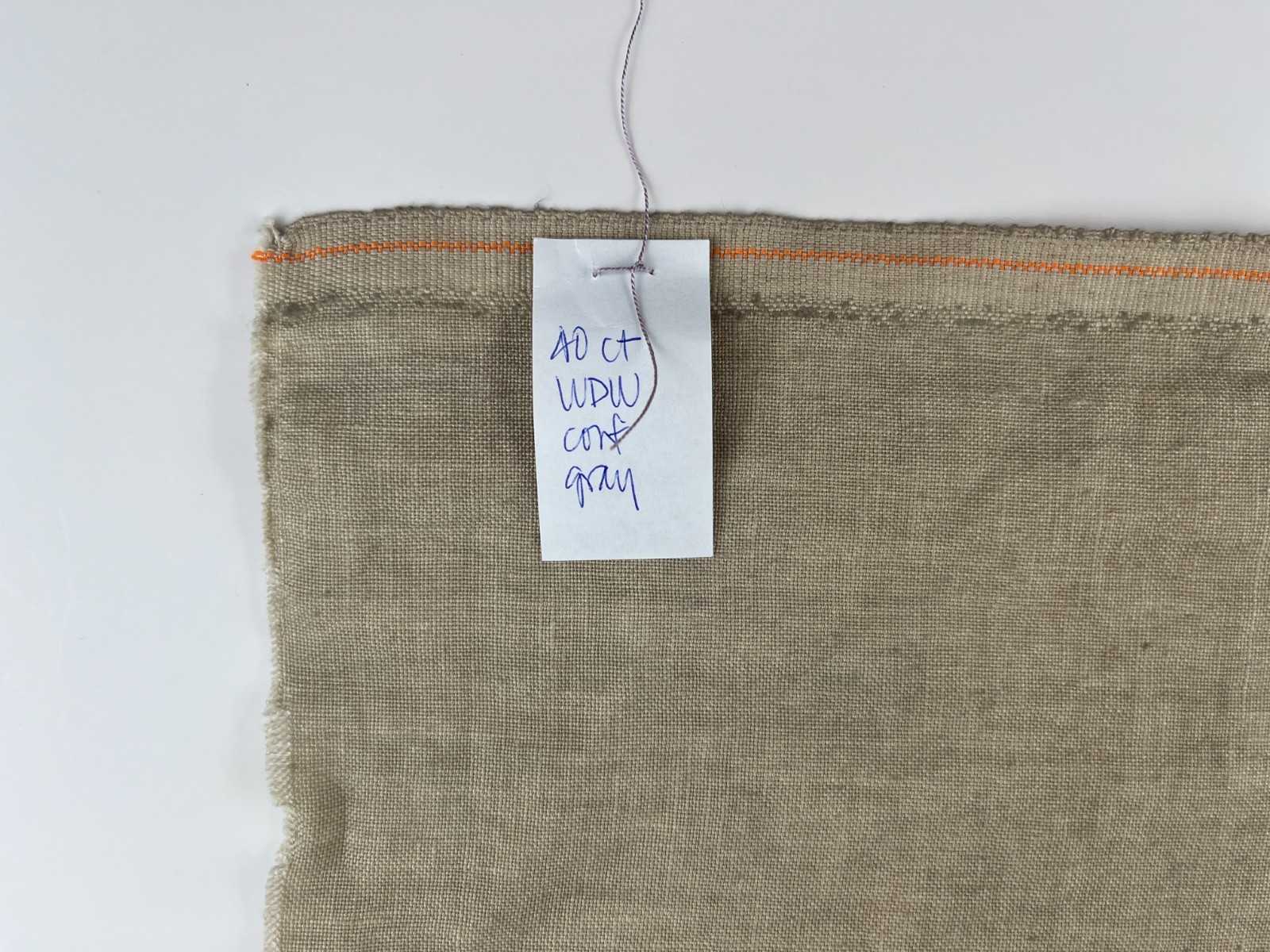 Weeks Dye Works 40 Ct Linen in Cornflower Gray 10.5x14.5