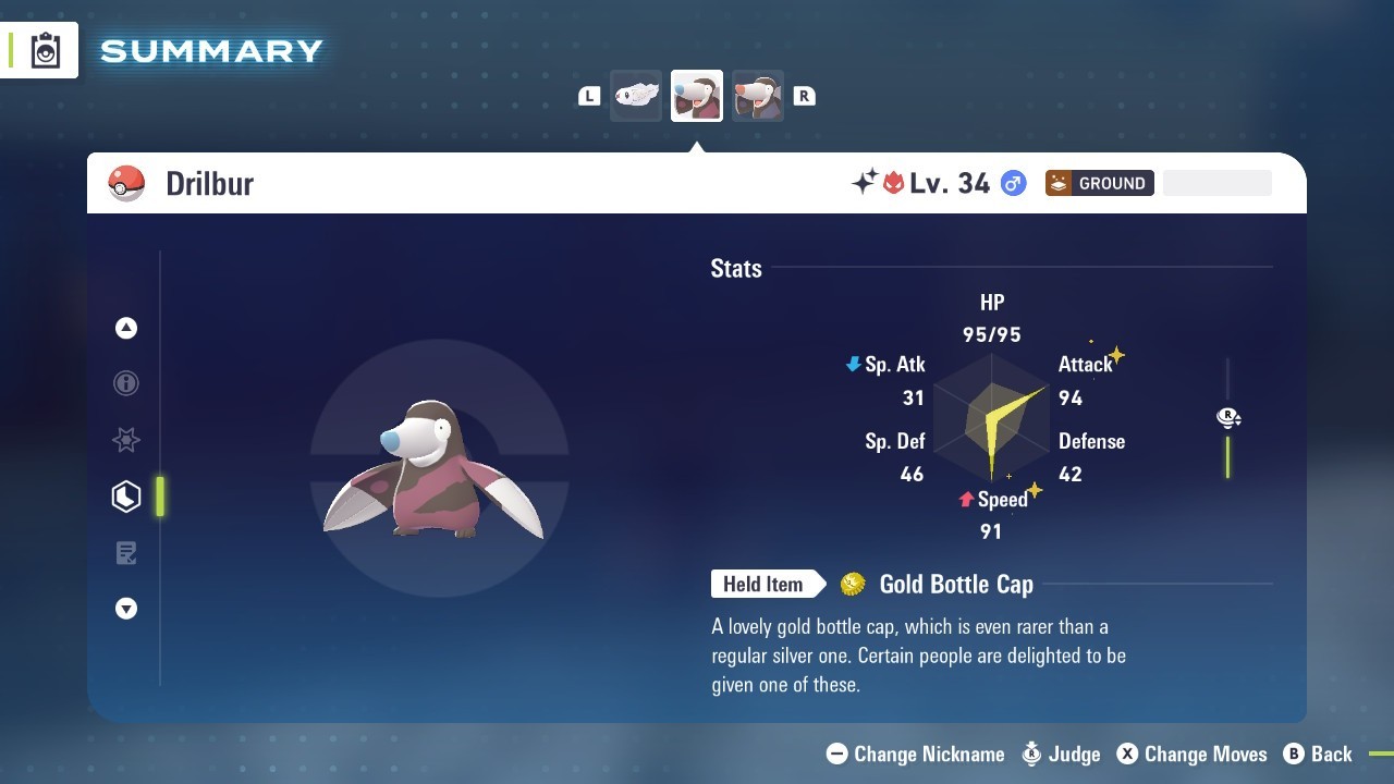 Pokémon Legends: Z-A Shiny Drilbur 6iv ✨Max EV✨ALPHA