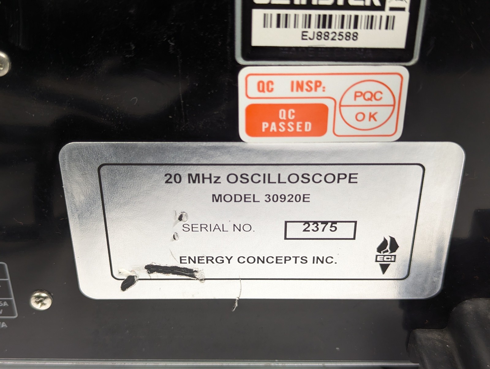 Energy Concepts 30920E 20MHz Oscilloscope (A/1)