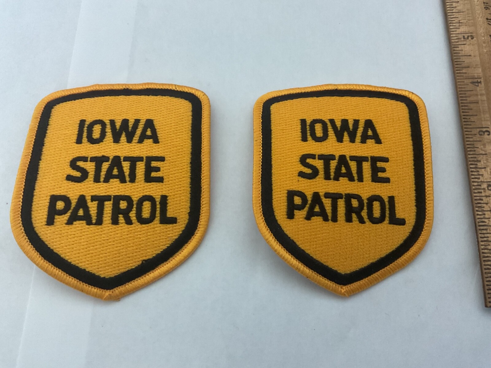 Iowa State Patrol collectable Patch Set 2 pieces Comes with tracking and Insured