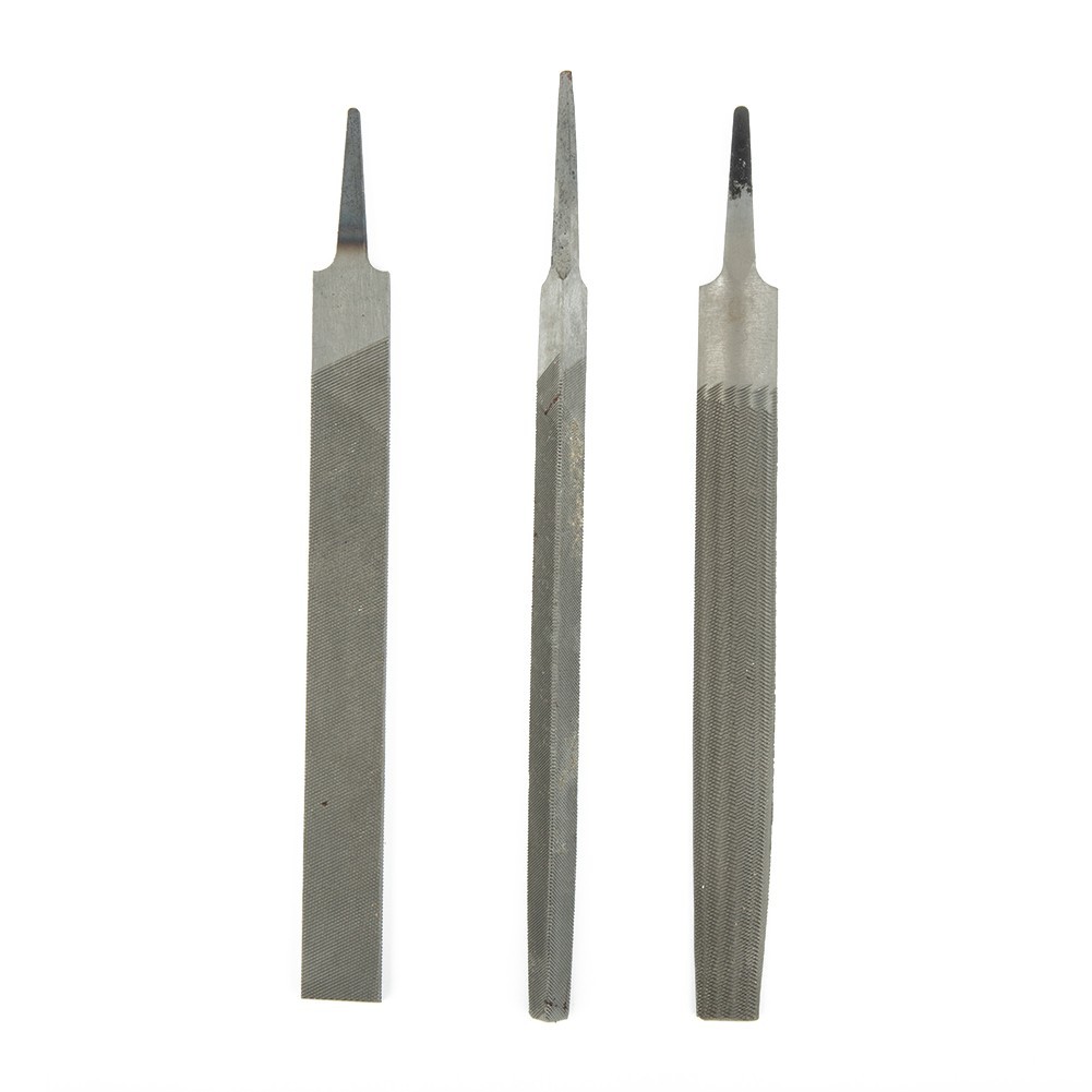 6Inch 150mm Steel Files Without Handle Round Half-Round Triangular Square Flat