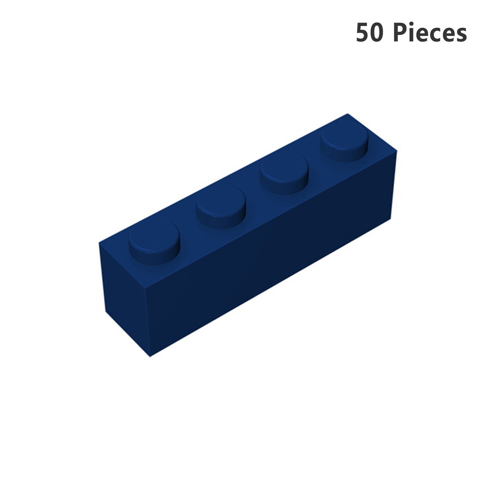 3010 Brick 1X4 Dark Blue Bricks 50 PCS Bricks, Pieces & Parts 100% Compatible
