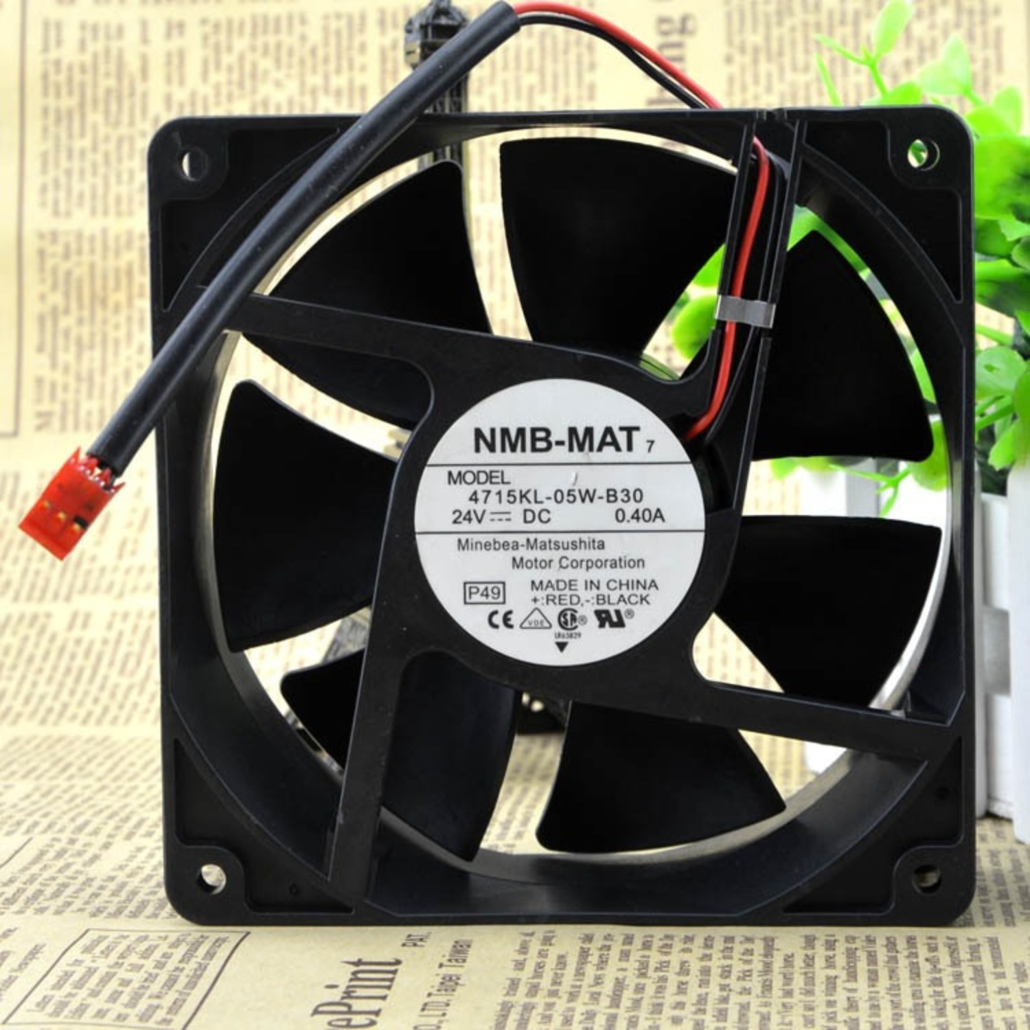 1pcs NMB-MAT 4715KL-05W-B30 120*120*38mm DC 24V 0.4A 2pin CASE Cooling Fan