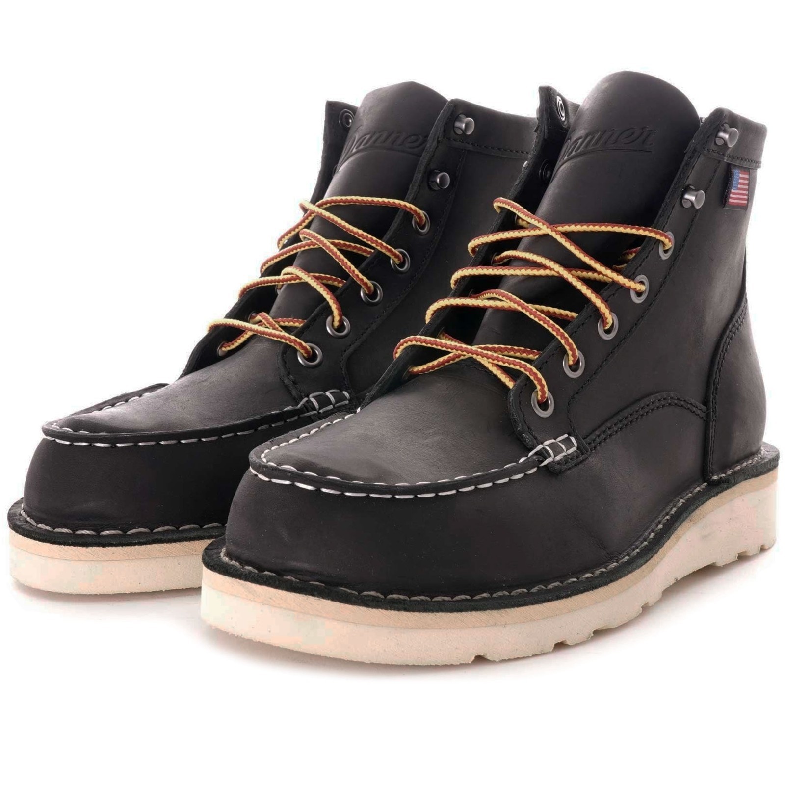 Danner Men's Bull Run Moc Toe 6" Boots in Black Model 15568