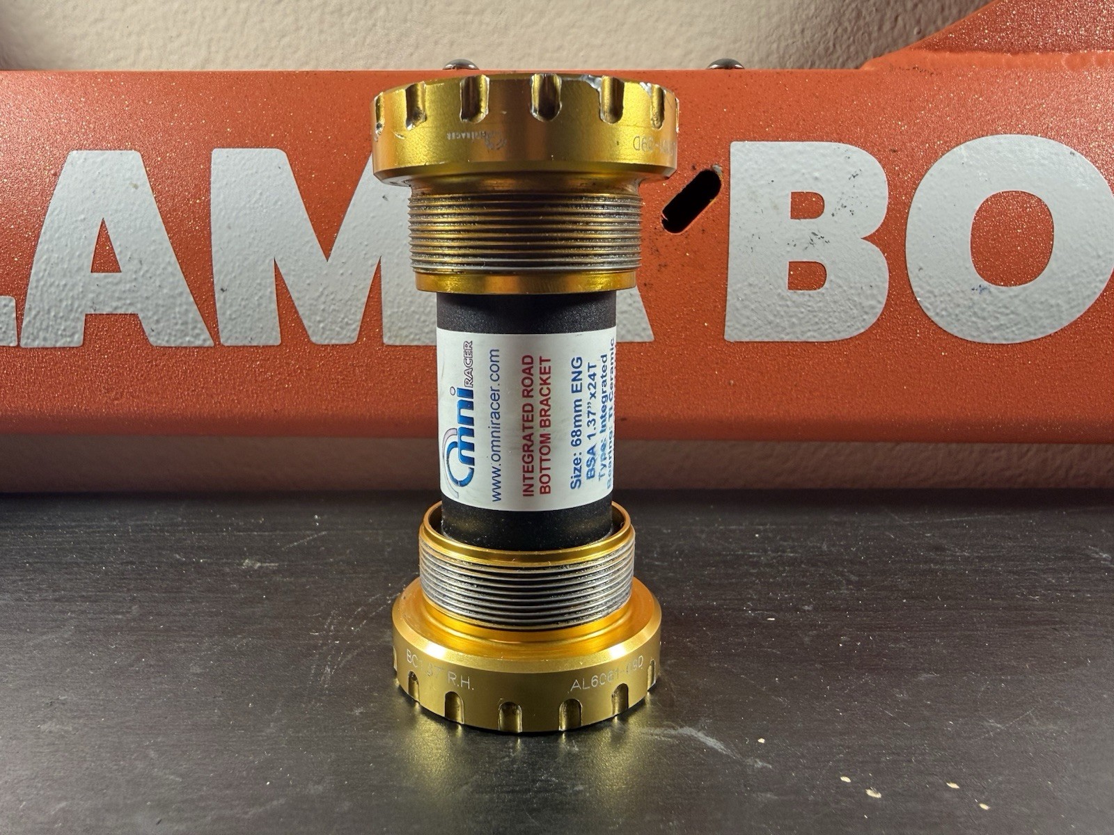 Nice Used OMNI RACER Ti CERAMIC Bottom Bracket for Shimano Hollowtech II