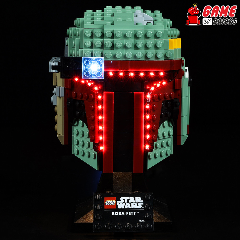 LED Light Kit for Boba Fett Helmet - Compatible with LEGO® 75277 (Classic)