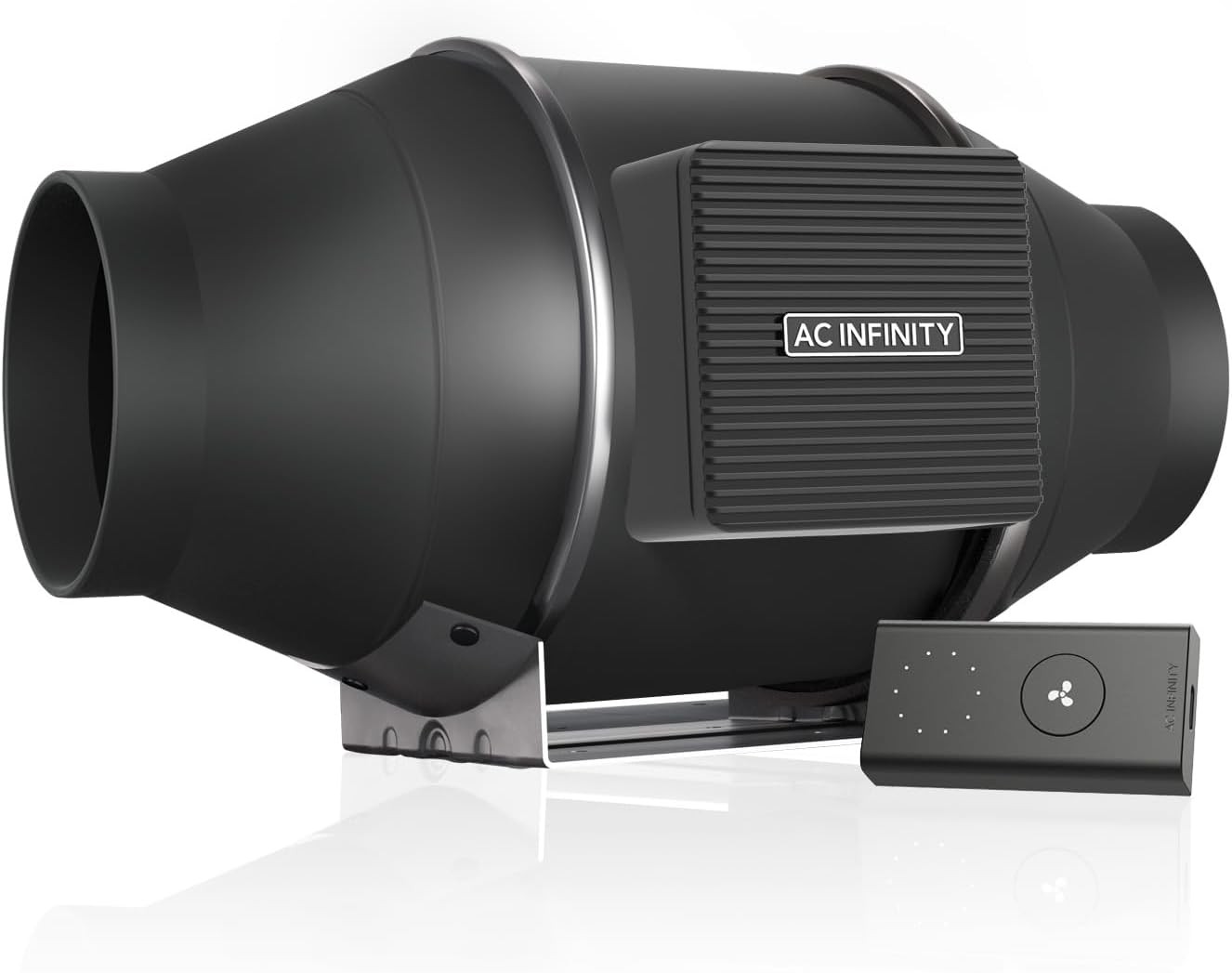 Quiet 4 Inch Inline Duct Fan with Speed Controller EC Motor