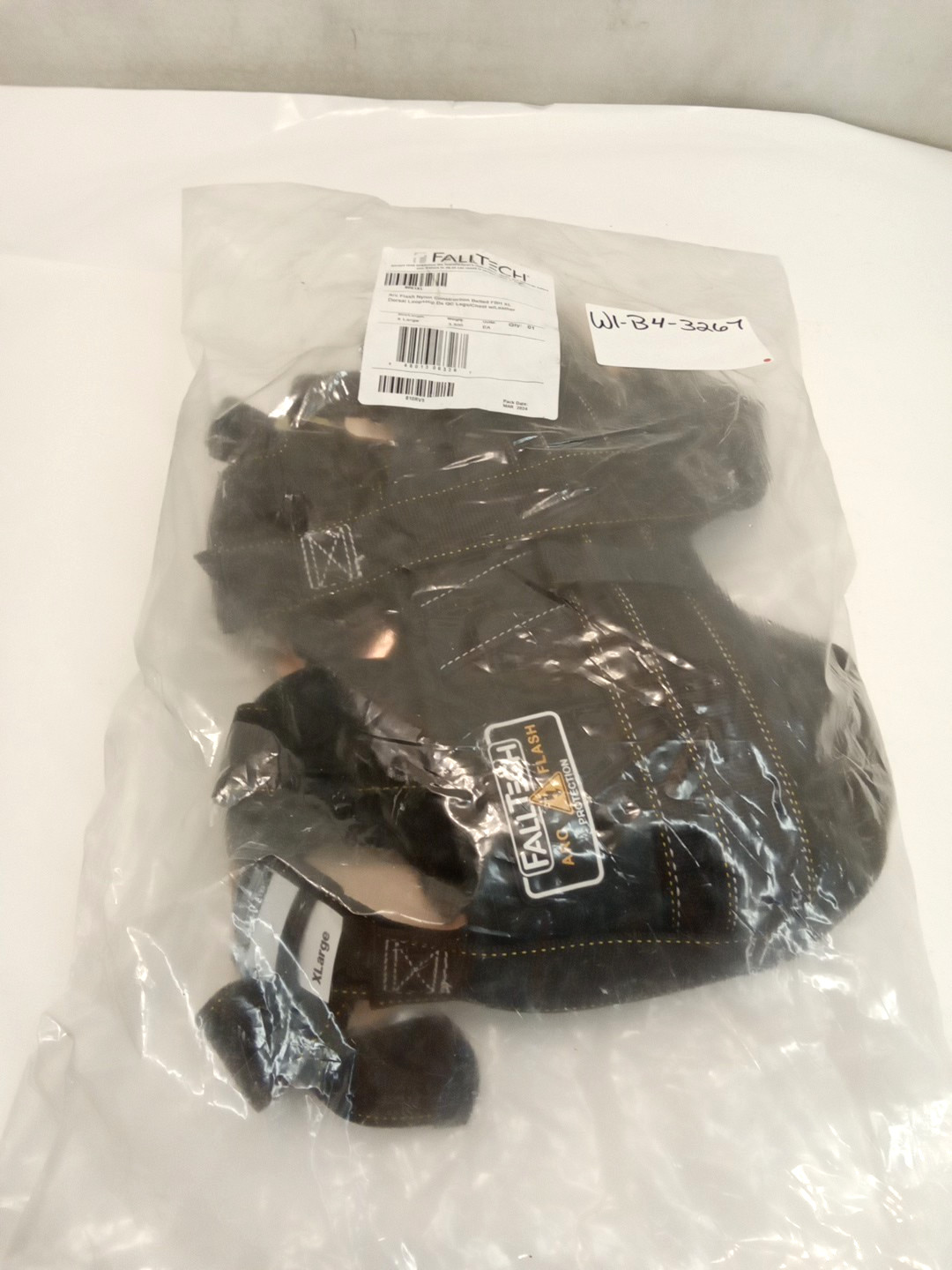 FallTech 8081XL Arc Flash Belted Looped Full Body Harness Quick Connect Adjust