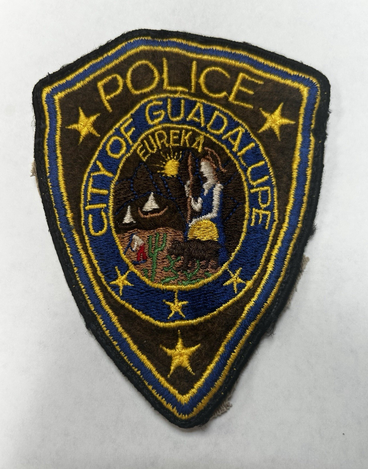 VINTAGE CALIFORNIA CITY GUADALUPE POLICE DEPT PATCH SANTA BARBARA COUNTY #PDD9