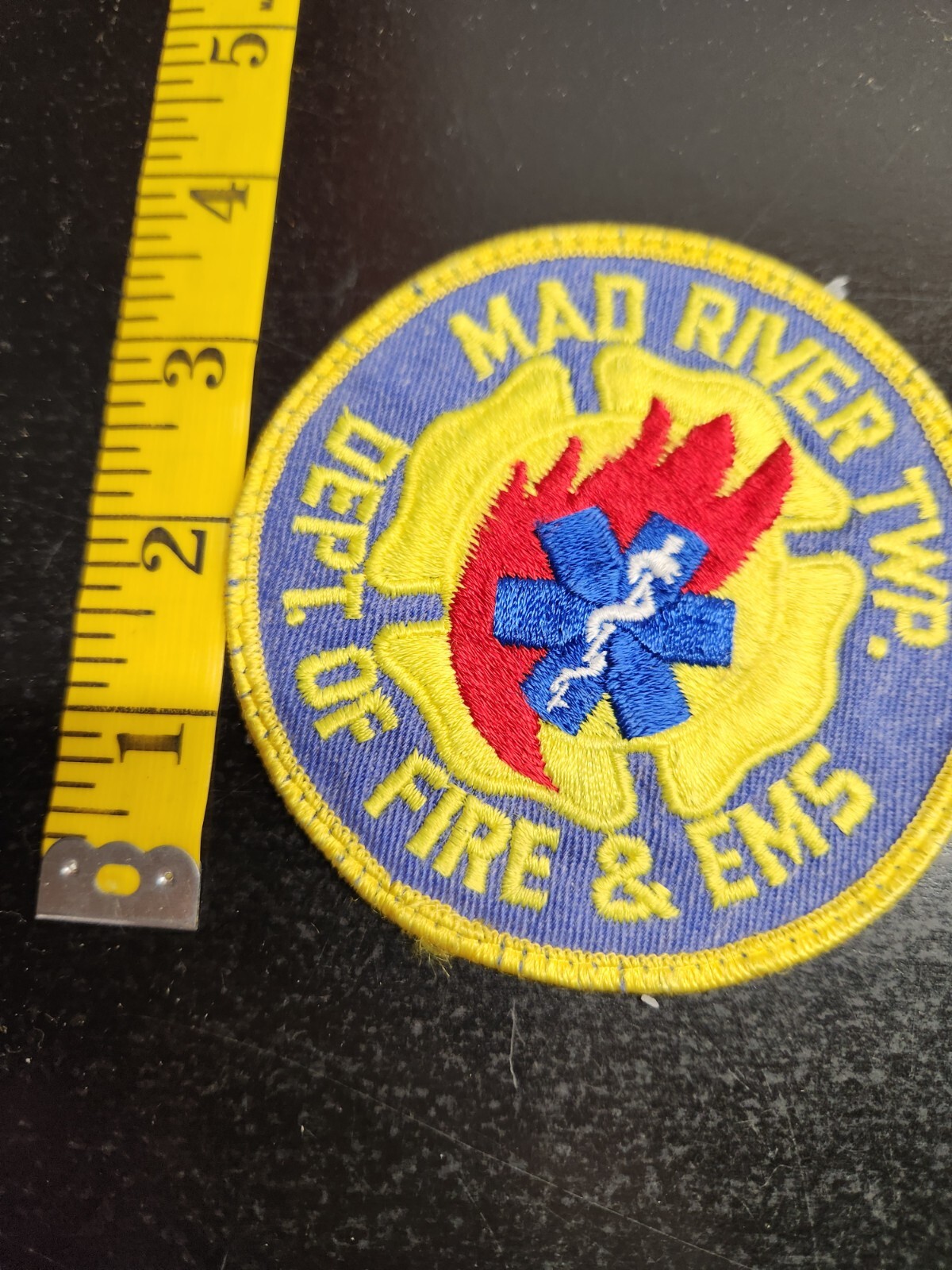 Vintage Mad River Township Ohio Fire Department Patch