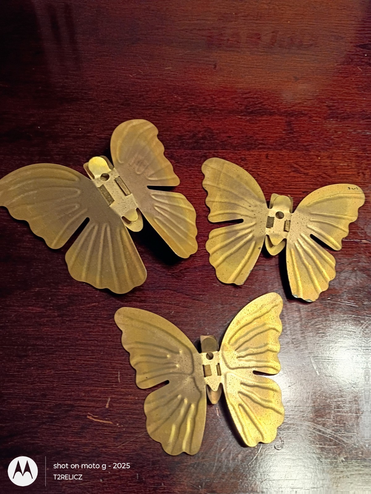 Home Interiors Brass Butterflies Set Of 3 Metal Wall Decor~Vtg~MCM~ Timeless!