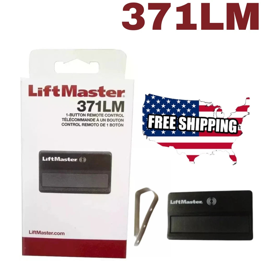 LiftMaster 371LM Garage Door Opener Remote-Black