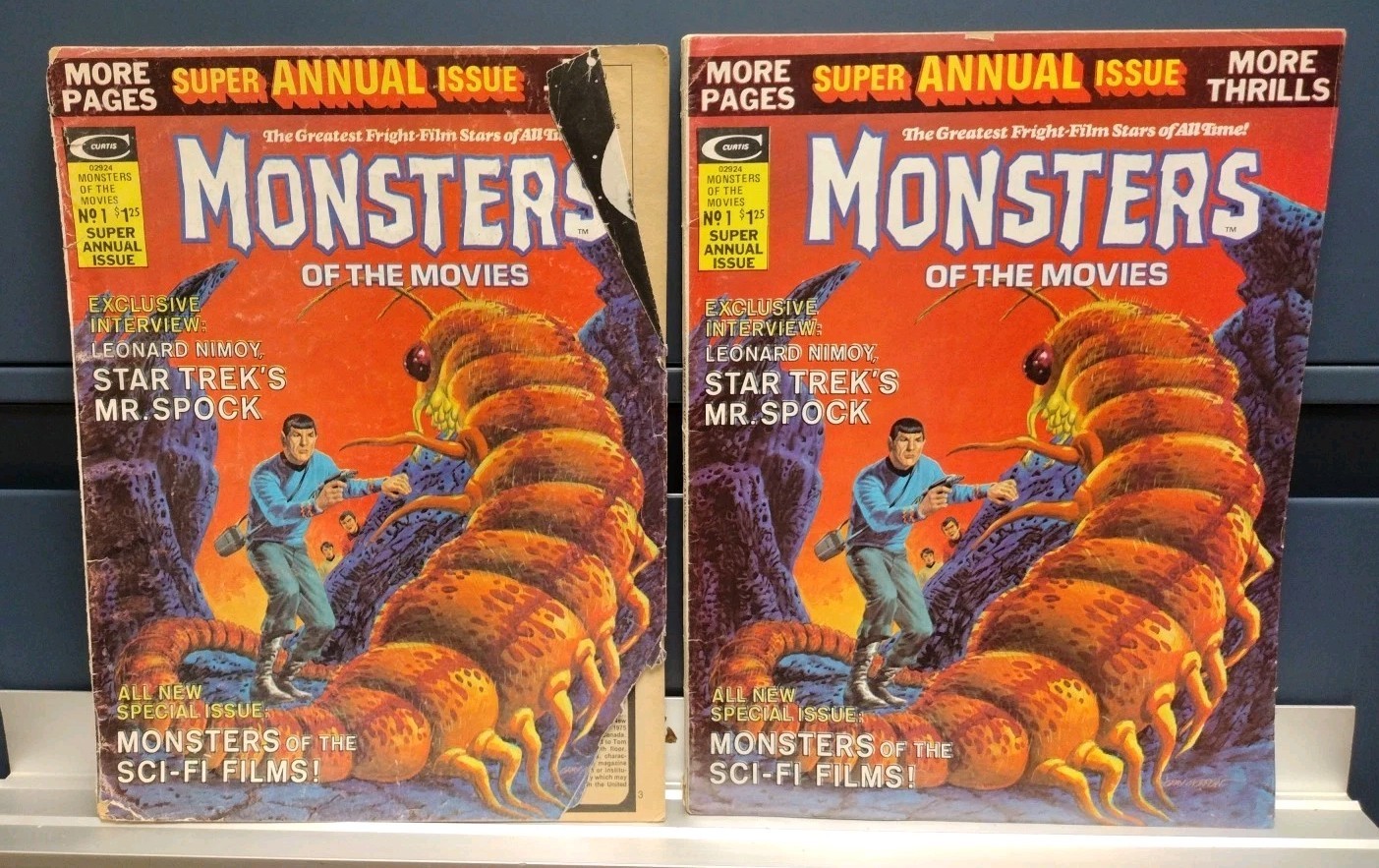 Monsters of the Movies Star Trek Mr. Spock Leonard Nimoy Super Annual Lot 2