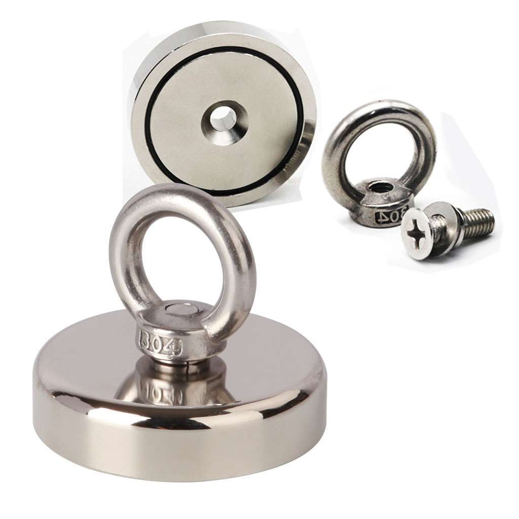 Fishing Magnet Kit Upto 400Lbs Pull Force Strong Neodymium /10m Rope /Carabiner