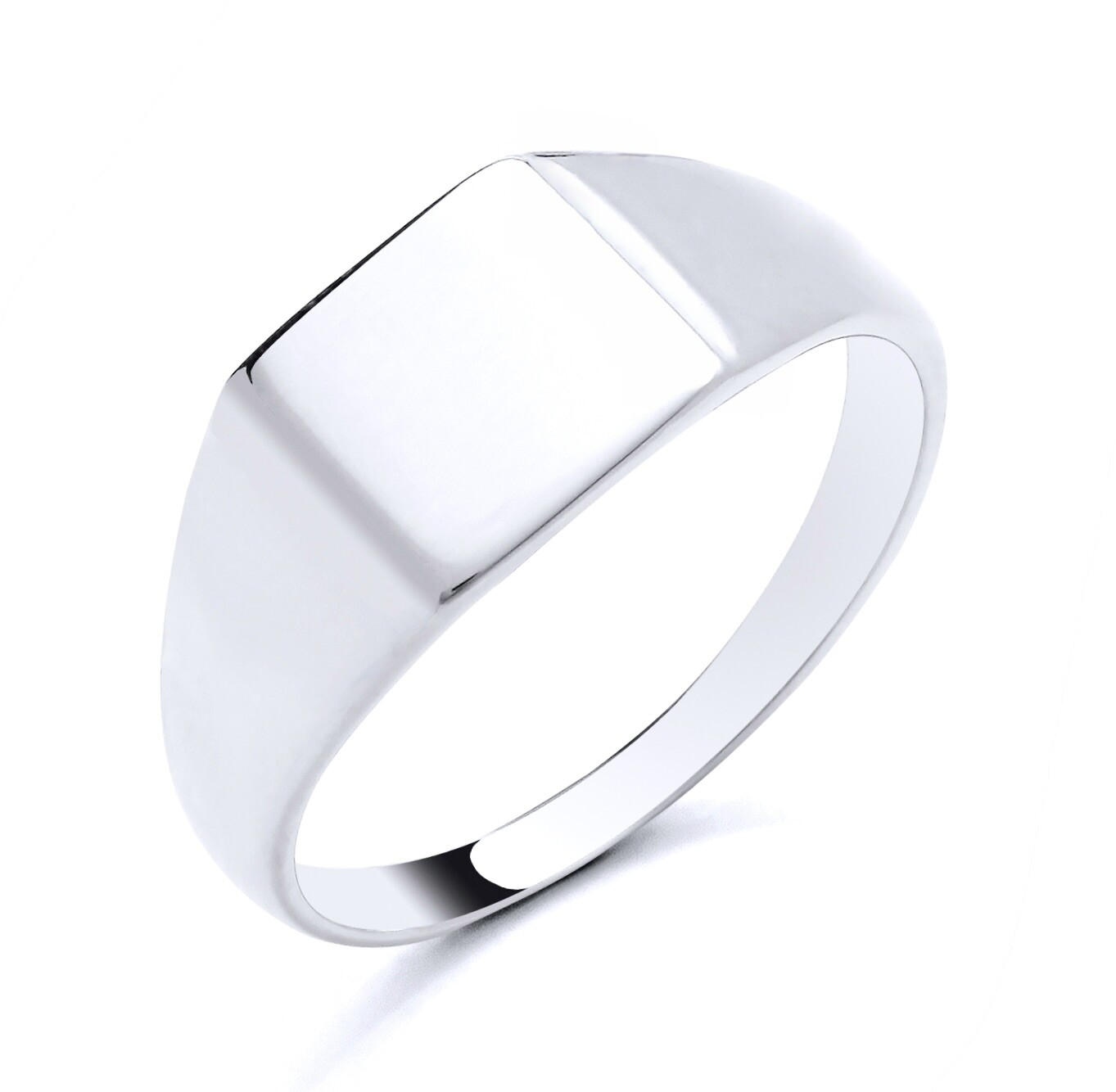 925 Sterling Silver Square Signet Ring size K L M N O P Q R S