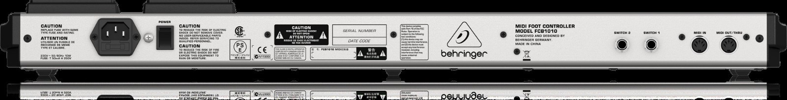 Behringer FCB 1010 MIDI Foot Controller with 2 Expression Pedals (NIB) !