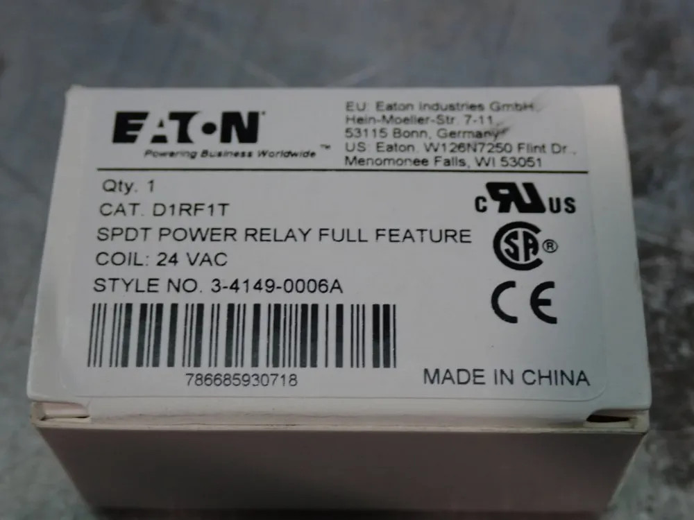EATON D1RF1T POWER RELAY 10210123216